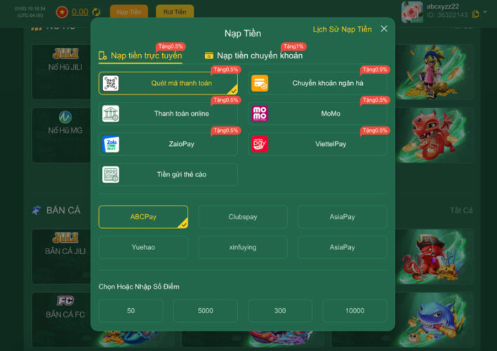 Quá Trình Nạp Tiền NN88 Bet Thủ Cần Lưu Ý Điều Gì?