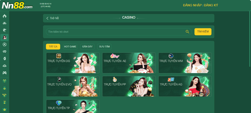 Casino Nn88 – Tận Hưởng Cá Cược Sòng Bạc Đẳng Cấp Quốc Tế