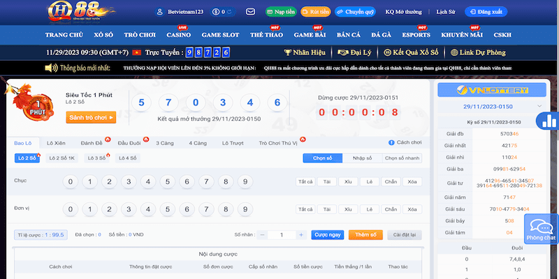 Xổ Số Siêu Tốc 1 Phút QH88 Là Gì?